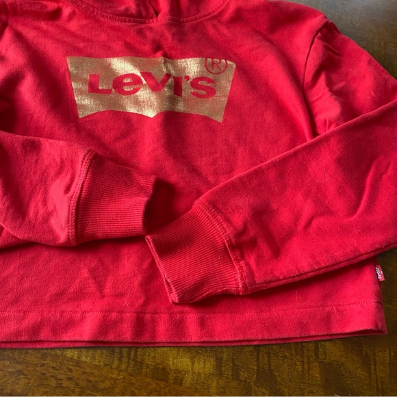 Girls Levi’s Cropped Sweatshirt - Picture 4 of 5